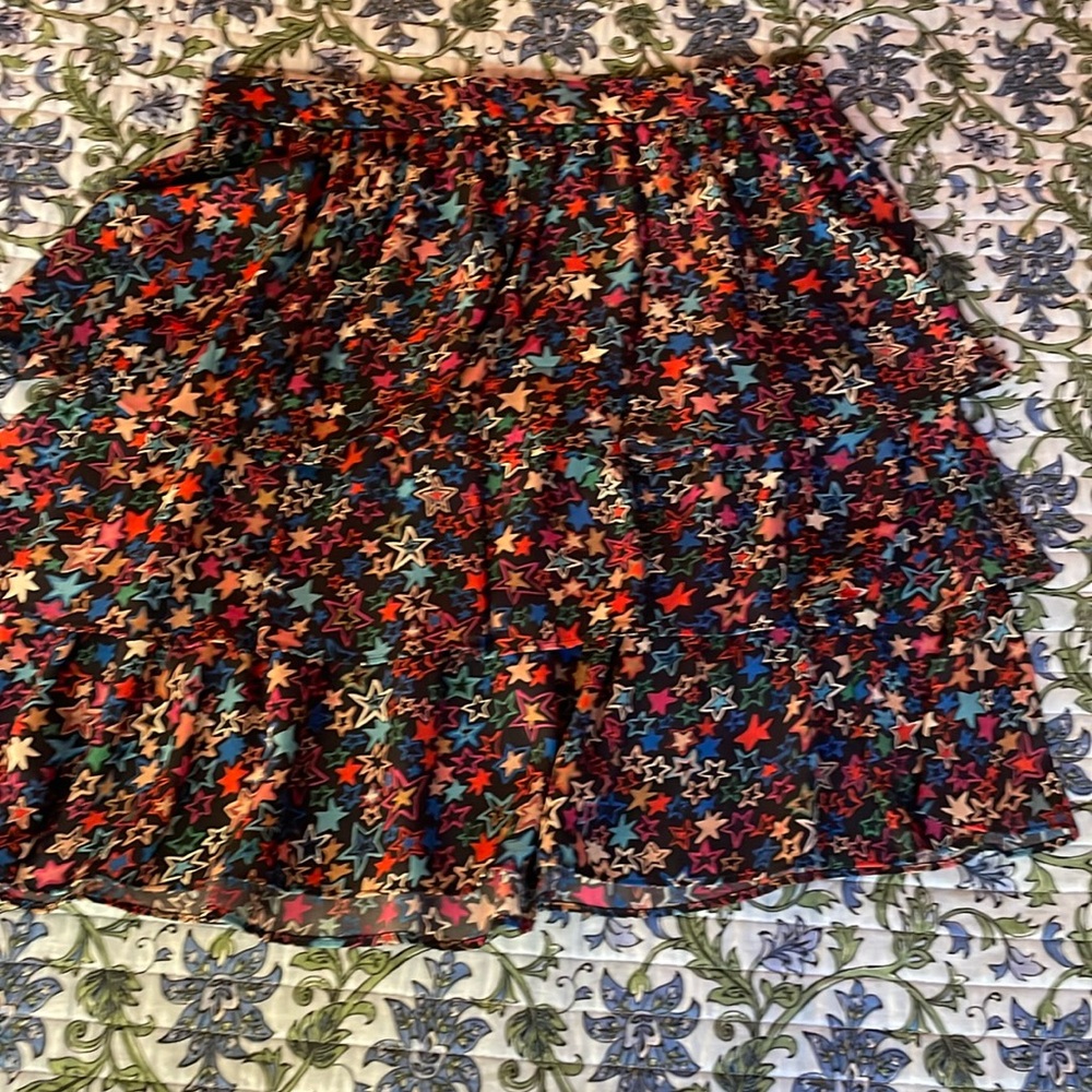 JCrew - Kaleidoscope Star Chiffon Tiered Skirt - size 6